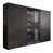Black Graphite/Fluted Glass selected