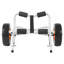 Chariot de kayak transportant un canot pliable de 250 lb avec des pneus en caoutchouc solide de 10 pouces