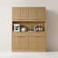 Cabinet de rangement moderne et multifonctionnel avec prise de courant et comptoir ouvert pour des besoins d'organisation polyvalents-1104447965
