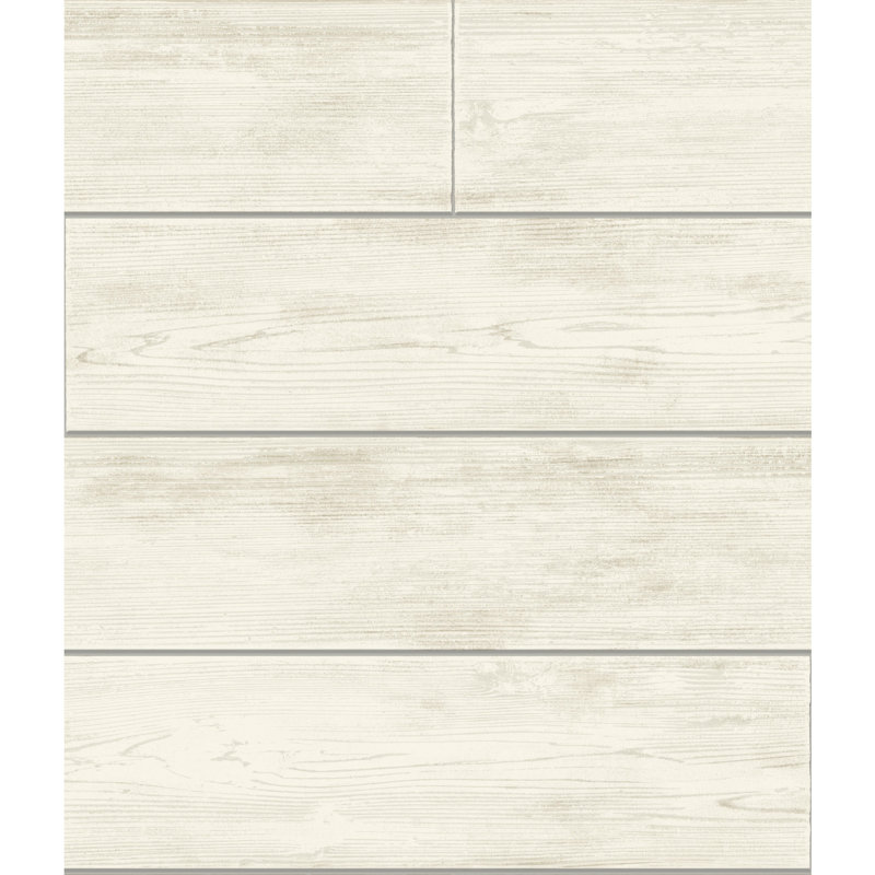 Shiplap Wallpaper, Off-White