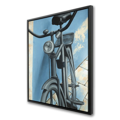 Abandoned Bicycle - Framed Canvas for Home Decor | Transportation