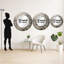 Décoration murale brun et blanc bohémien Medley - miroir rond en mosaïque Boho_MTMIR62366-439747374