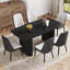 Ensemble de table de salle à manger luxueux en MDF avec chaises ergonomiques en polyuréthane pour une maison moderne