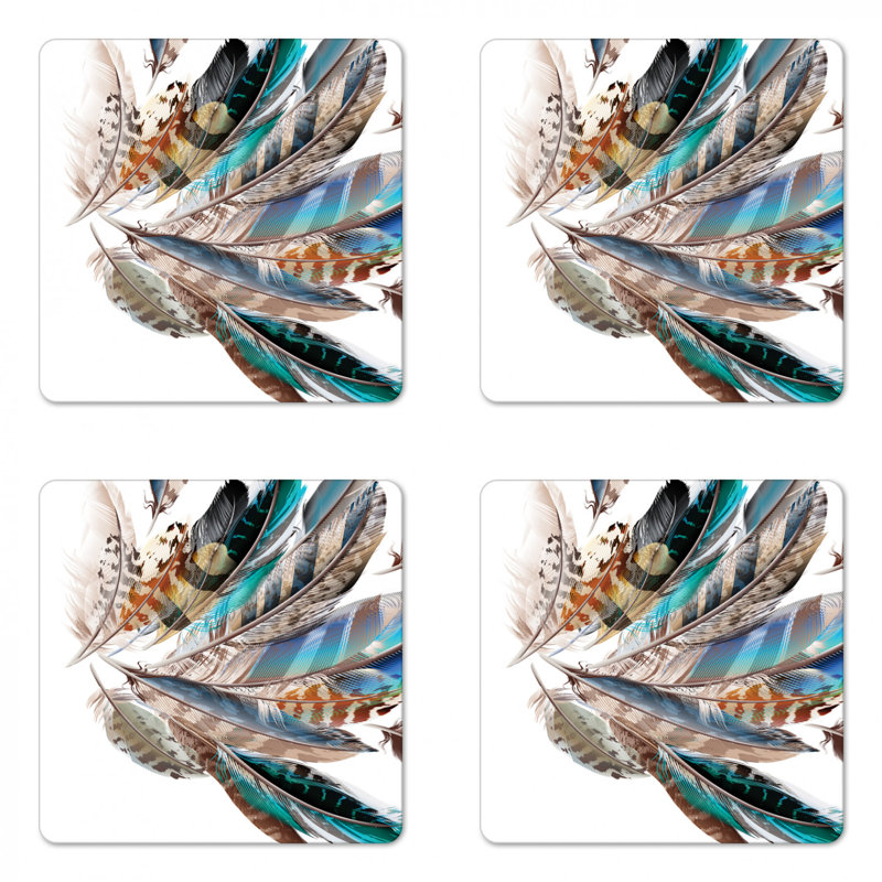 Plumes sous-verre