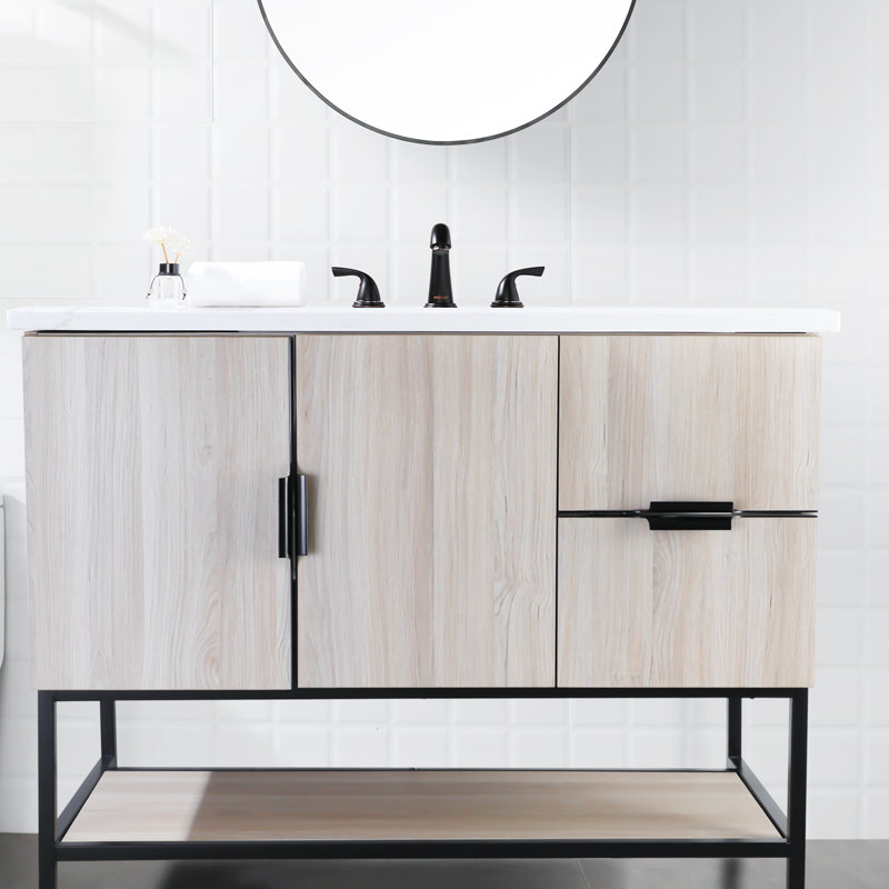 Robinet pour salle de bain à 2 poignées, Bronze frotté à l'huile