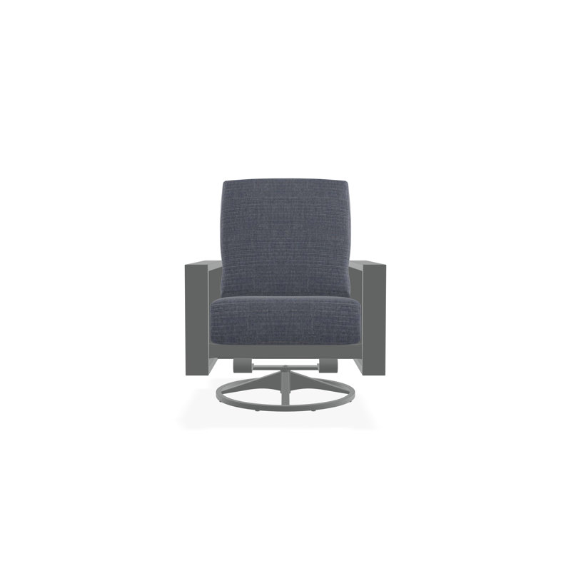 Larssen Outdoor Lounge Chair, Graphite, Proven Denim