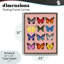 Espèces de papillons sur cadre flottant rose, design par Lish Creative-637275176-637275177