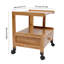 Support d'imprimante avec roulettes H 19,68 po x l 18,11 po