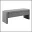 Banc de bout moderne avec rangement, grand tabouret de repose-pieds rembourré, banc de meuble-lavabo de fenêtre confortable pour salon, chambre à coucher, dortoir, table basse, lin