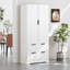 Garde-manger en MDF de l 31,49 po x P 15,75 po x H 71,65 po - Blanc