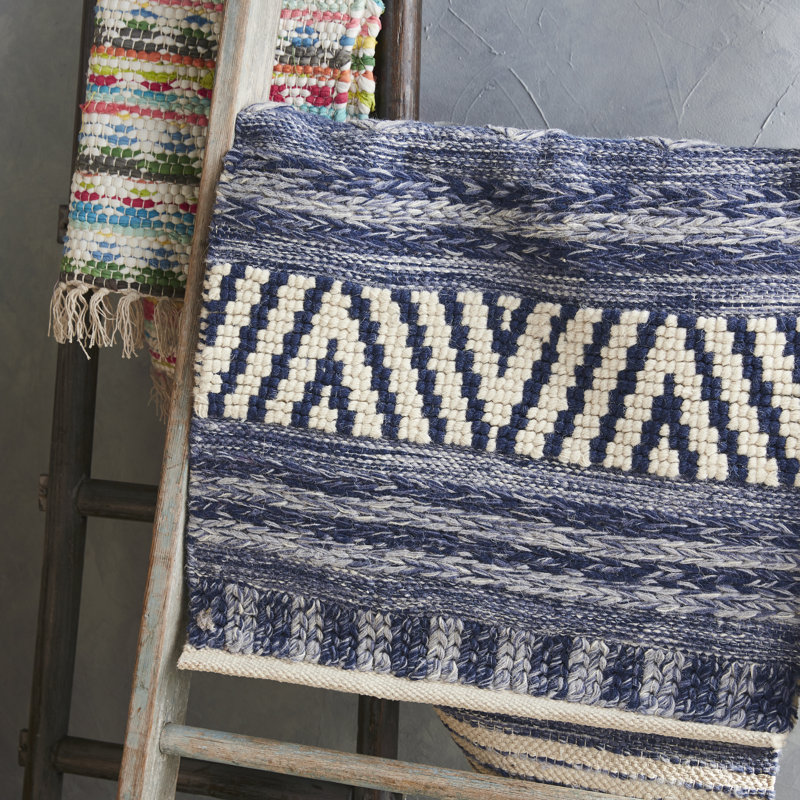 Edwa Wool Ikat Indoor Rug, Rectangle 8' x 11'