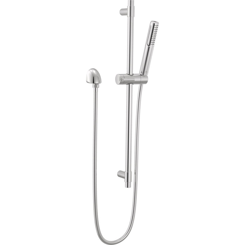 2-Setting Slide Bar Handheld Shower Head with High Pressure ProClean Spray Chrome, Lumicoat Chrome