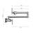 Wall Mount Folding Kitchen Pot Filler Faucet-117563379