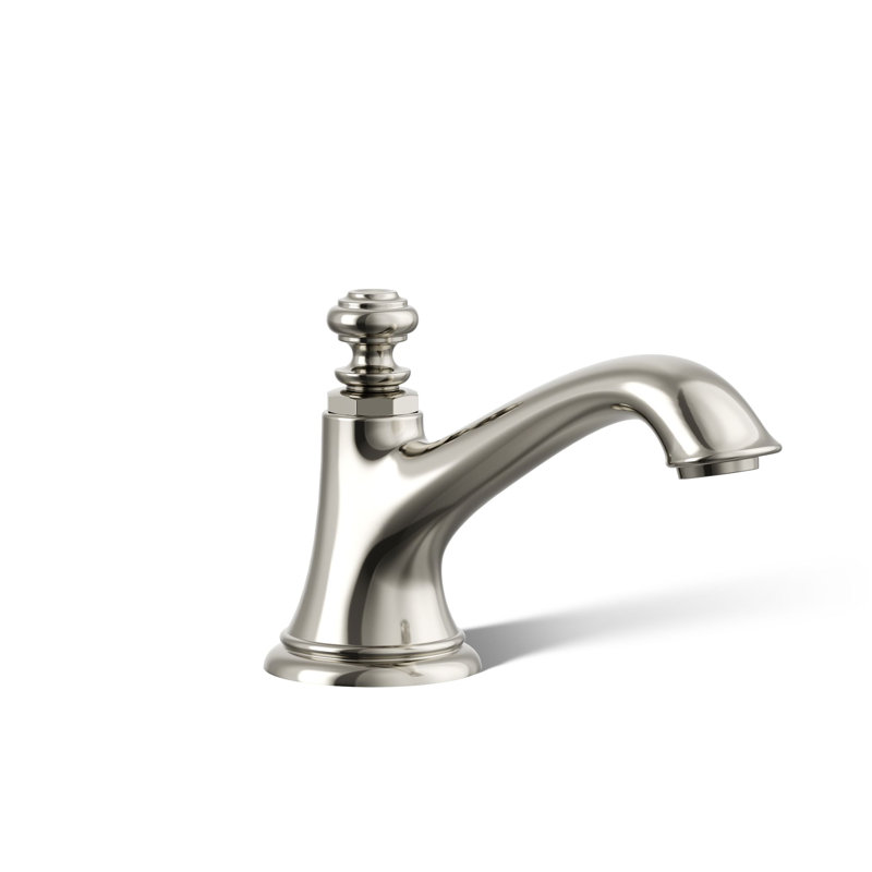 Artifacts Bathroom Sink Spout with Bell Design, Vibrant Polished Nickel