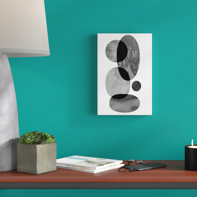 «Moving Orbs I», peinture sur toile, H 12 po x l 8 po