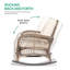 Chaise berçante 2 pièces Dayhsaun-492727102