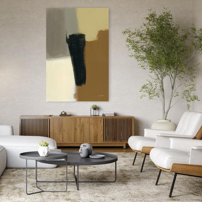 Art contemporain, art contemporain abstrait, H 48 po x l 32 po
