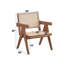 Fauteuil d'appoint en rotin et finition naturelle Velentina