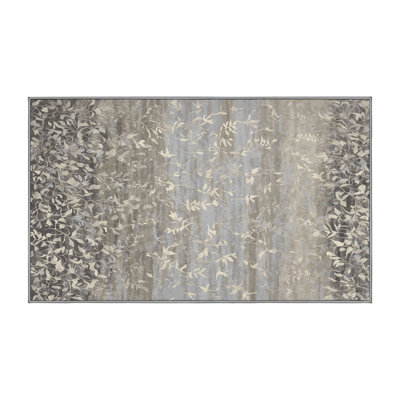 Machine Washable Gray Area Rug