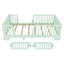 Lits robustes pour lit simple, structure en bois aggloméré, lit pour enfants de style Montessori