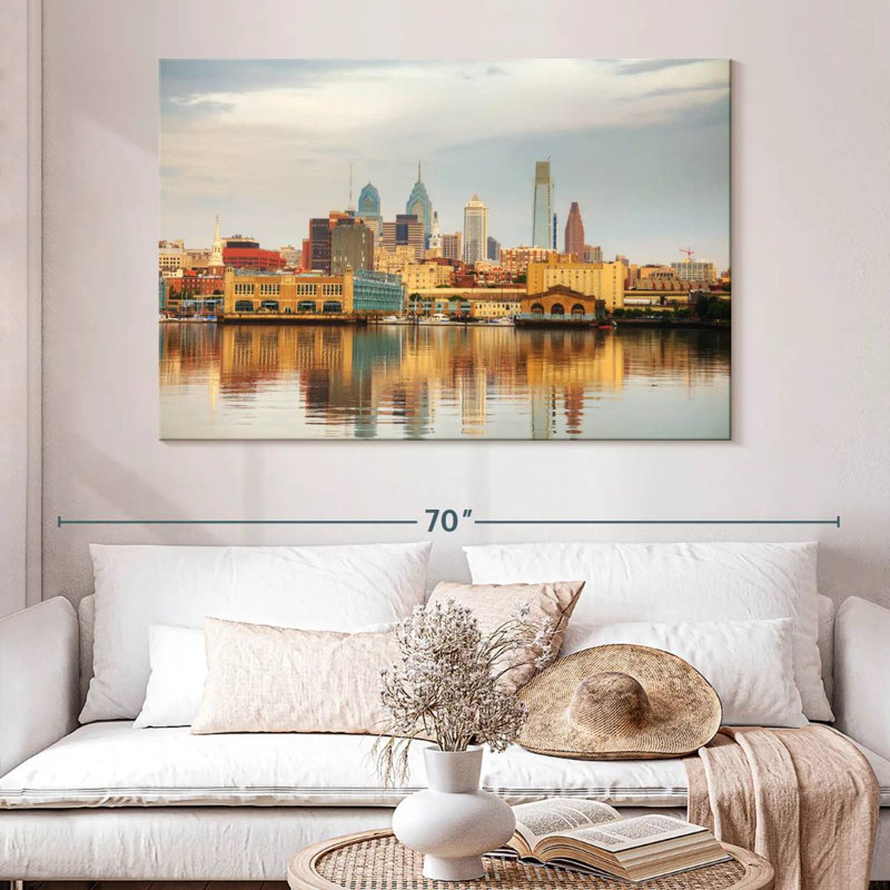 Sirci Philadelphia City Reflection, H 34 po x l 51 po