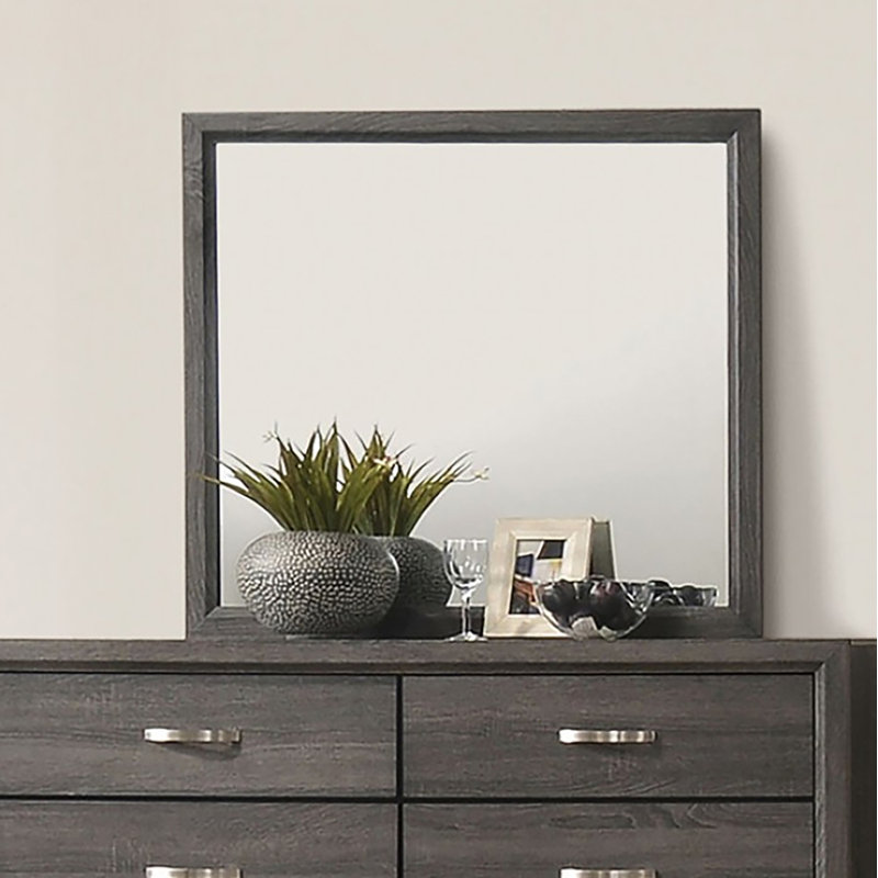 Miroir de commode Yashin, Gris