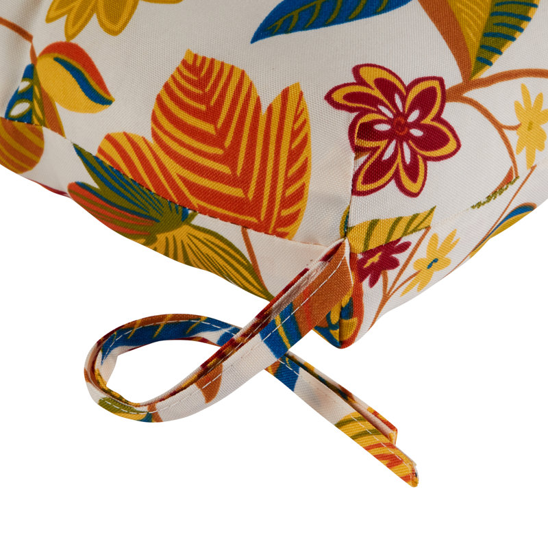 Coussin de banc d'extérieur Shipton, Esprit floral, L 44 po x P 17 po, 4"