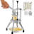 Commercial Vegetable Fruit Chopper 1/2″ Blade Heavy-Duty Professional Food Dicer Kattex French Fry Cutter Onion Slicer Stainless Steel for Tomato Peppers Potato Mushroom, Sliver