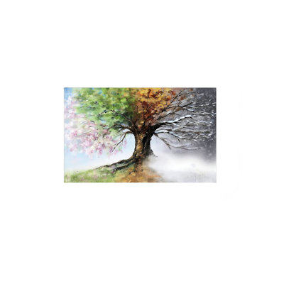 Arbre de vie, art mural en bois à l'arrière, ， 36 x 24 po