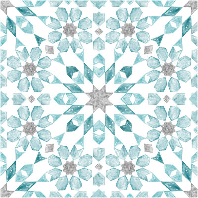 Radiance 30.48 x 30.48 cm Vinyl Tile in Green/White 10 Per Pack