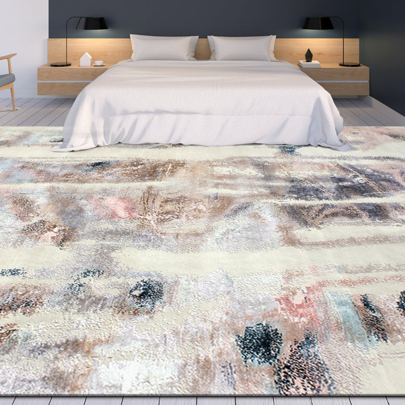 Area Rug in Brown, Rectangle 9' x 12'
