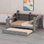Lit plateforme avec tablettes de rangement, lit gigogne-1057684604