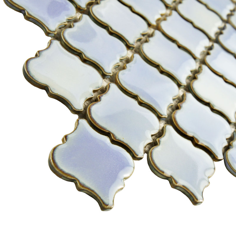 Hudson Tangier 2" x 2" Porcelain Grid Mosaic Wall & Floor Tile, Frost Blue