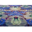Seville Hand Knotted Area Rug in Col Bambera Indigo/Gray/Green/Purple-2108388929