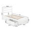 Lit plateforme en bois massif avec pieds de lit et tiroirs de rangement Elliana-353239067-353239044