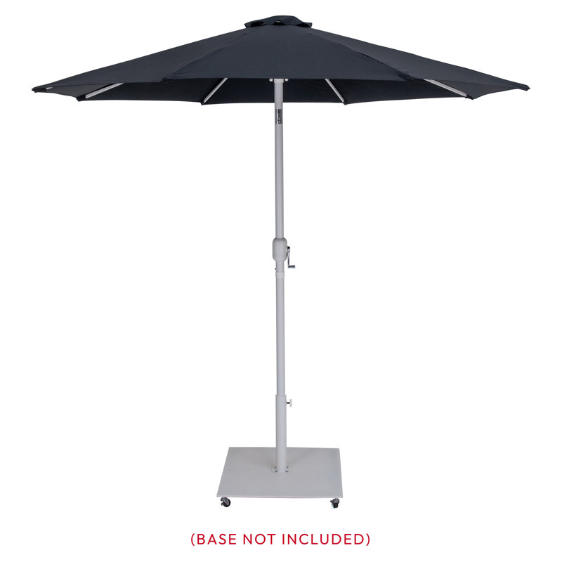 Parasols de patio en tissu Chavelle, Blanc, Noir