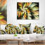  Coussin lombaire abstrait fleur exotique-30735180
