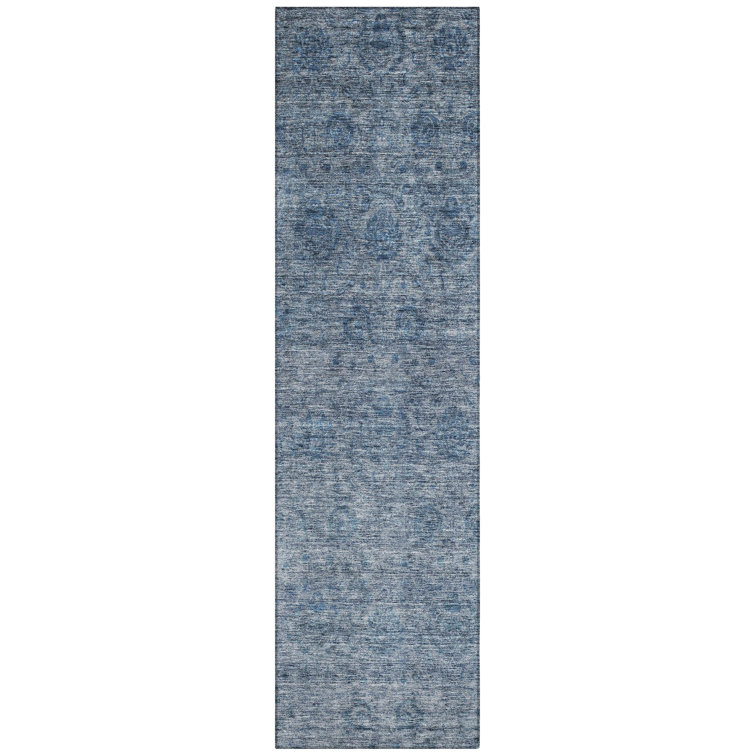 Machine Washable Indoor/Outdoor Chantille ACN1170 Blue