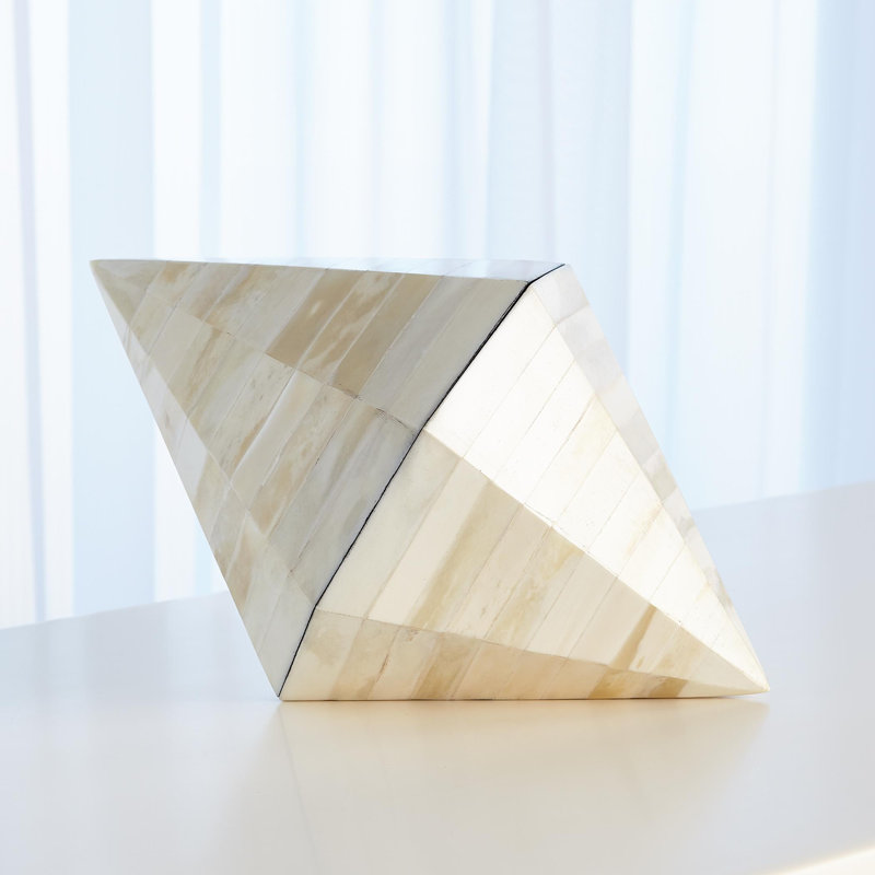 Triangle Cone Box-White Bone