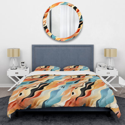Ensemble de housse de couette multicolore Desert Mirage