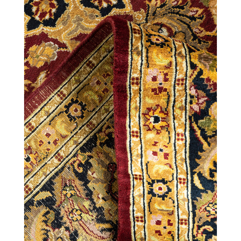 Hayner One-of-a-Kind Hand-Knotted New Age 7'1" Round Wool Area Rug in Brown/Beige