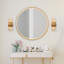 Applique murale glamour en laiton 2 lumières