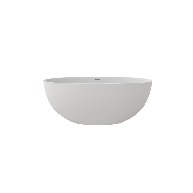Baignoire de salle de bain à surface solide de conception profonde et minimaliste