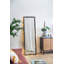 Miroir pleine grandeur avec cadre perlé en métal