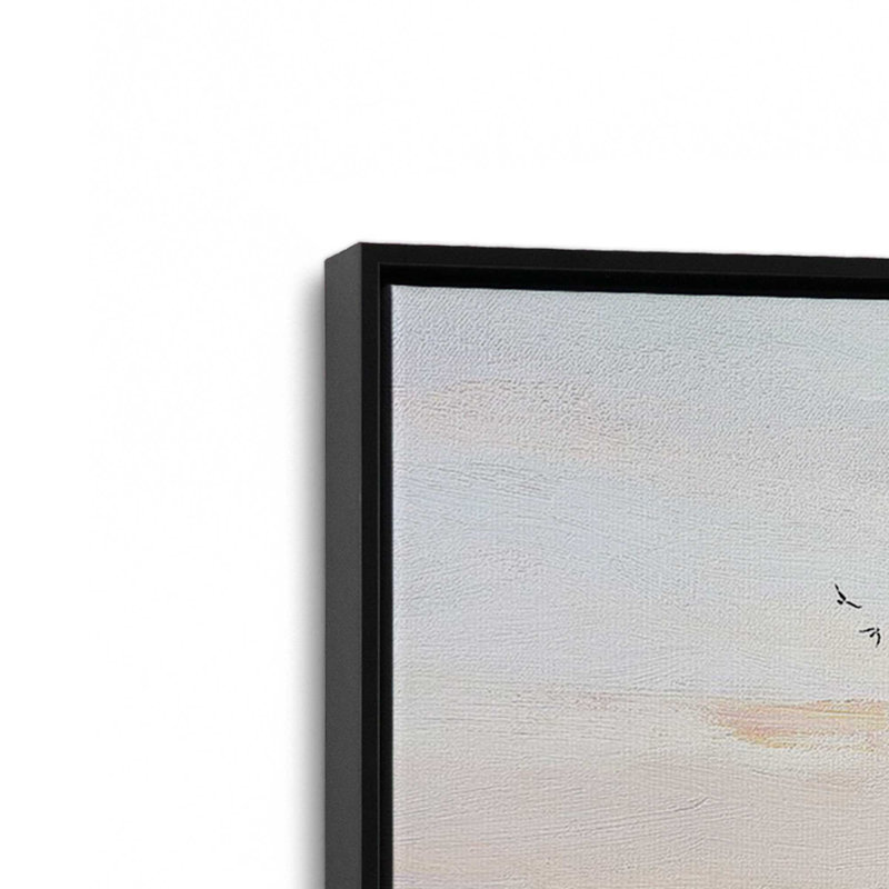 «Skyscape Serenade on Canvas» par Rebecca Fox, reproduction, Cadre flottant noir satiné, H 22 po x l 32 po x P 1,75 po