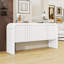 Console en bois avec 4 portes et tablettes réglables-462593663