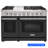 KOSTCH 48 inch Liquid Propane Gas Range with 6 Burners & 1 Cooktop, 4.6 & 2.2 cu. ft. Double Oven-99408074