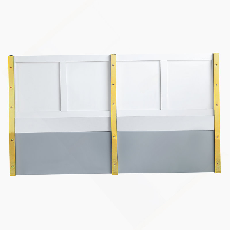 Gaines  Bed,  High Gloss, Gray