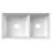 Ruvati 33 inch Fireclay Workstation White Farmhouse Kitchen Sink Apron Front Double Bowl