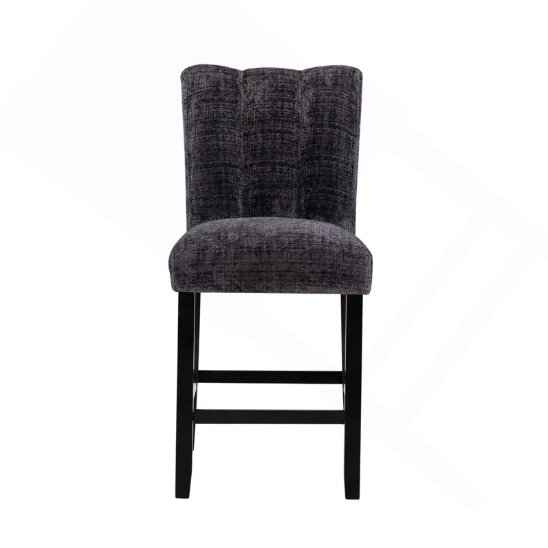 Ensemble de 2 tabourets de bar Magy Dark Grey